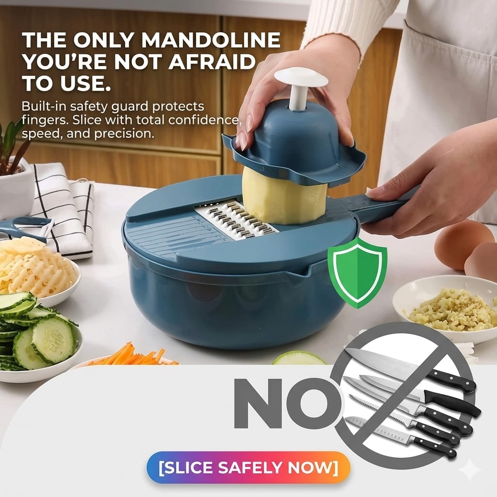 9 IN 1 VEGETABLE SLICER & CHOPPER