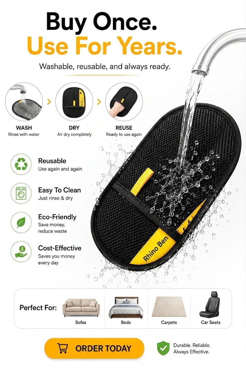 "PawClean™ Pet Hair Remover Glove – Remove Fur & Lint in Seconds"